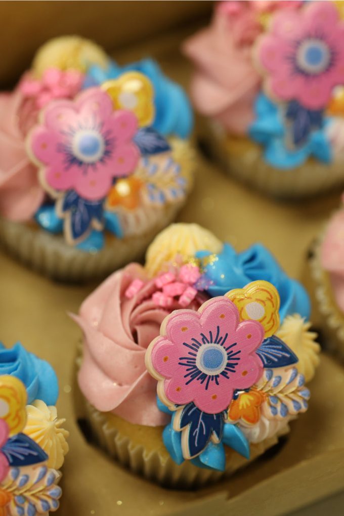 Flower Themed Cupcakes